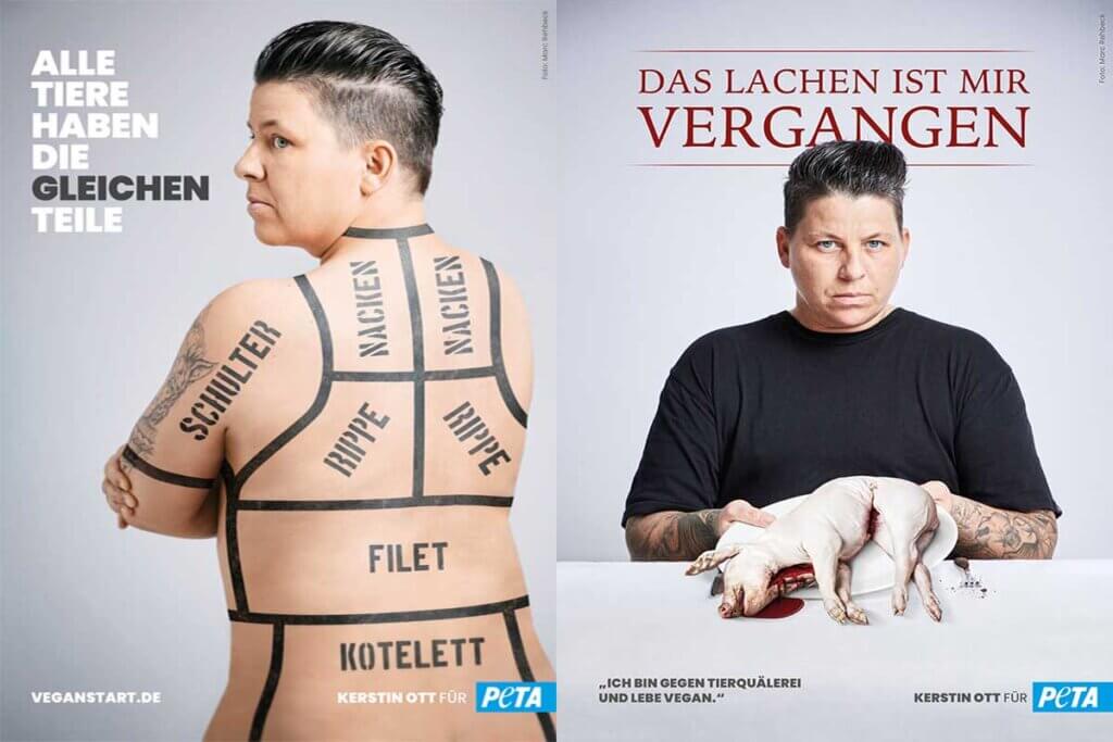 Die Motive von Kerstin Ott für Peta.